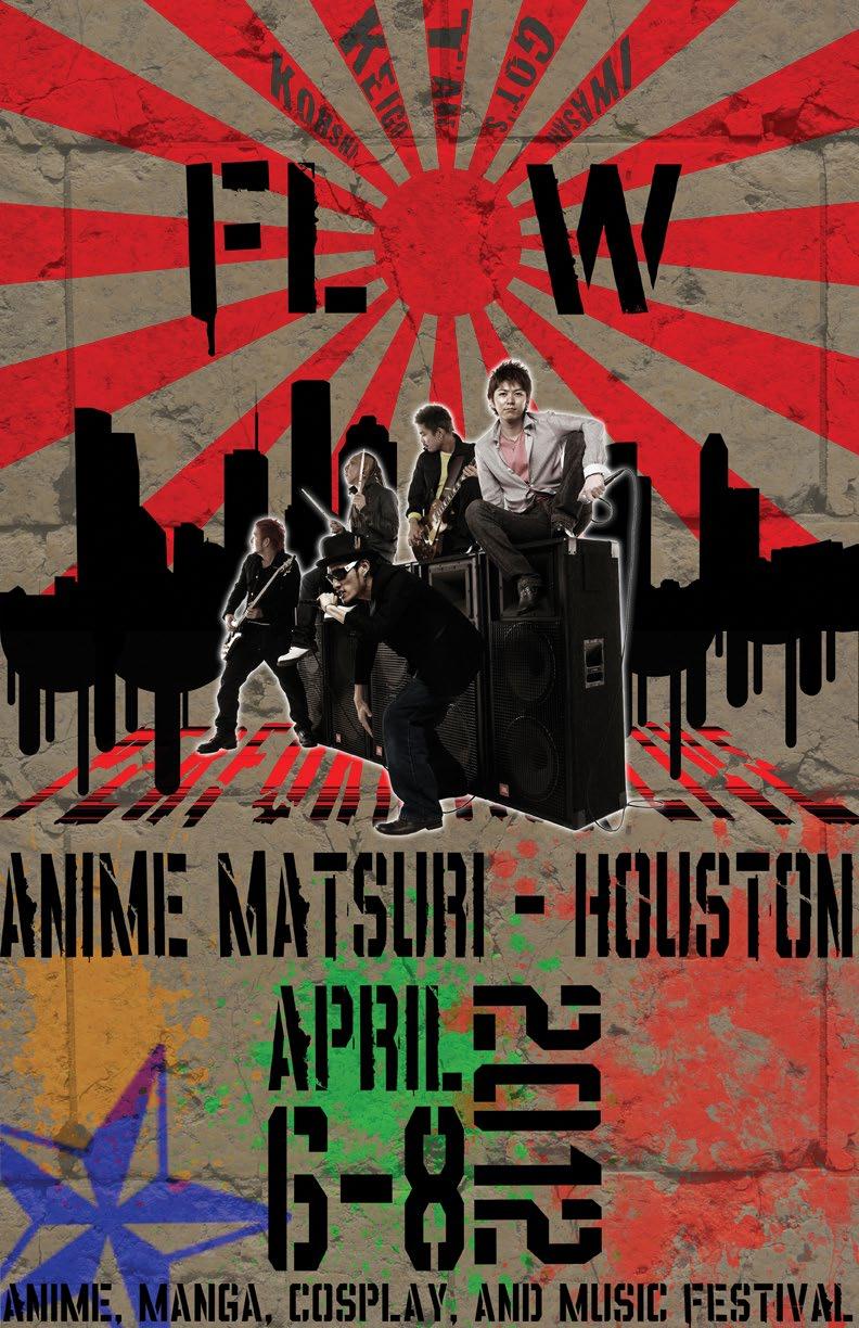 2 Flow at Anime Matsuri Event Poster Academic (2012) This was made for my visual communications course during my time in college.