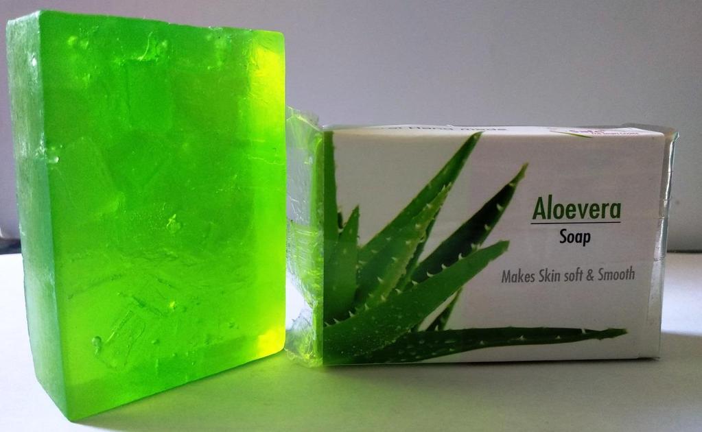 Aloe-vera soap Hand Made soap with a high percentage of aloe Vera.
