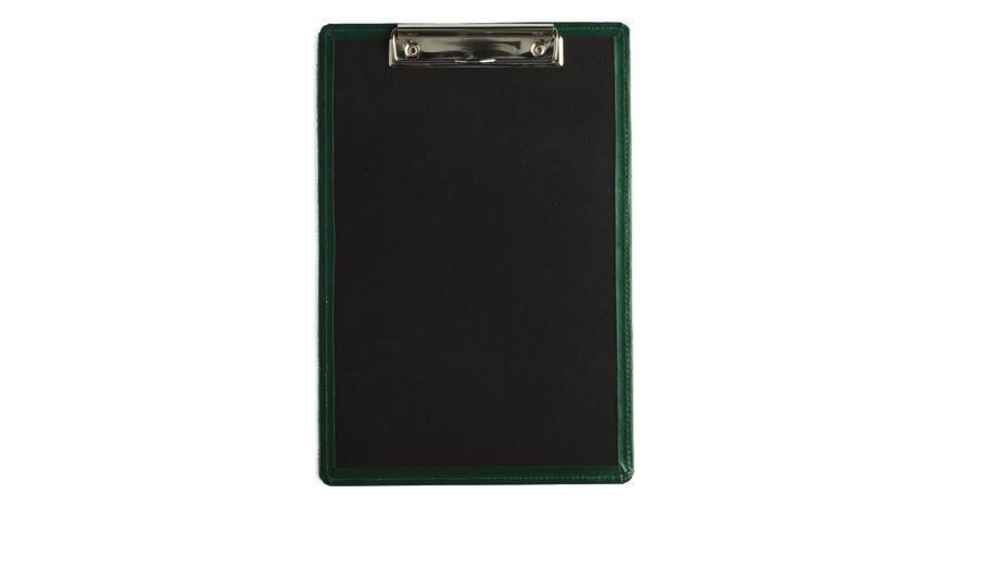 Desk and Office Desk Rest (Padded) A4 Clipboard 22103 Finecell Leather - Standard colours: Black, Navy and Brown 22103 Recycled Leather - Standard colours: Black, Navy, Burgundy and Green 42103