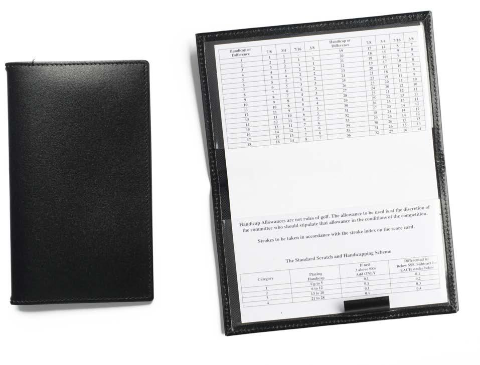 Travel Accessories & Sports Items Golf Scorecard Holder (Scorecard & Pencil Extra) 22110 Finecell Leather - Standard colours: Black, Navy and Brown 22110