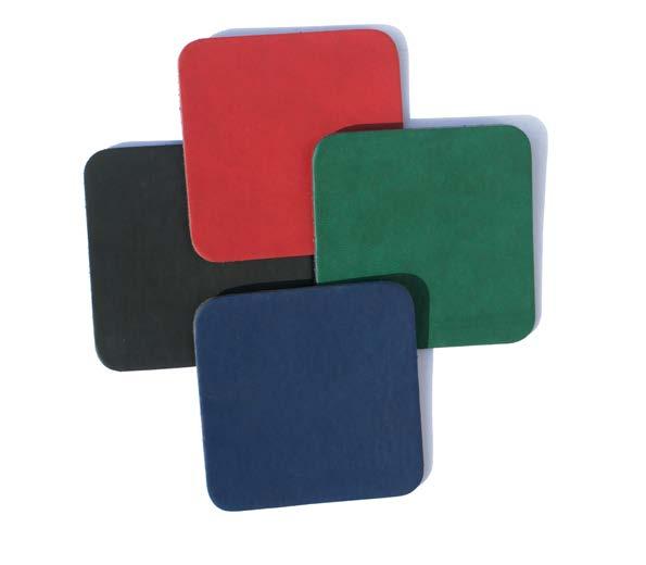 Bookmarks, Coaster & Keyrings & Ancillary Items Square Coaster 26241 Recycled Leather - Standard