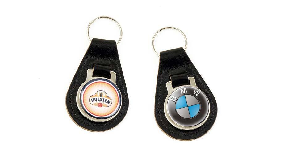 Bookmarks, Coaster & Keyrings & Ancillary Items Pear Superdome Key Fob 26321 Recycled Leather - Standard