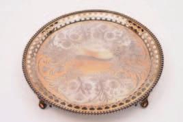 400-600 55 A Victorian silver circular salver, maker Joseph Savory, Albert Savory, Horace Savory & Ethelbert Savory, London,