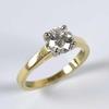 Lot: 1 Lot: 5 Ladies' diamond solitaire ring, comprising brilliant cut stone approx. 1.00 carat, in four claw cradle style setting, white gold settings, yellow gold shank, 18ct h/m, size J or 5 US (3.