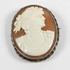Lot: 196 Lot: 200 Antique silver cameo brooch, comprising oval shell, approx.