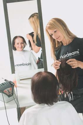The MicroLines system in a salon: A client with
