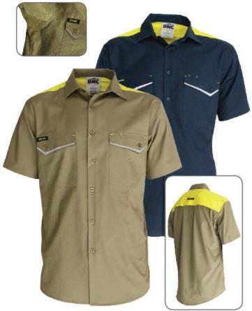 95 L/S CLOSED FRONT DRILL SHIRT Reinforced bar tacks on pockets to avoid ripping, two