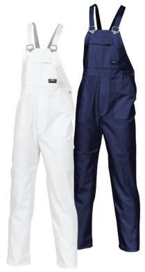95 COTTON DRILL ACTION BACK OVERALL Heavyweight, 311gsm cotton drill double layer knee. Tool and phone pockets lower leg. Metal press studs. 77R-107R 92S-132S : Navy, Khaki, White K51525 $141.