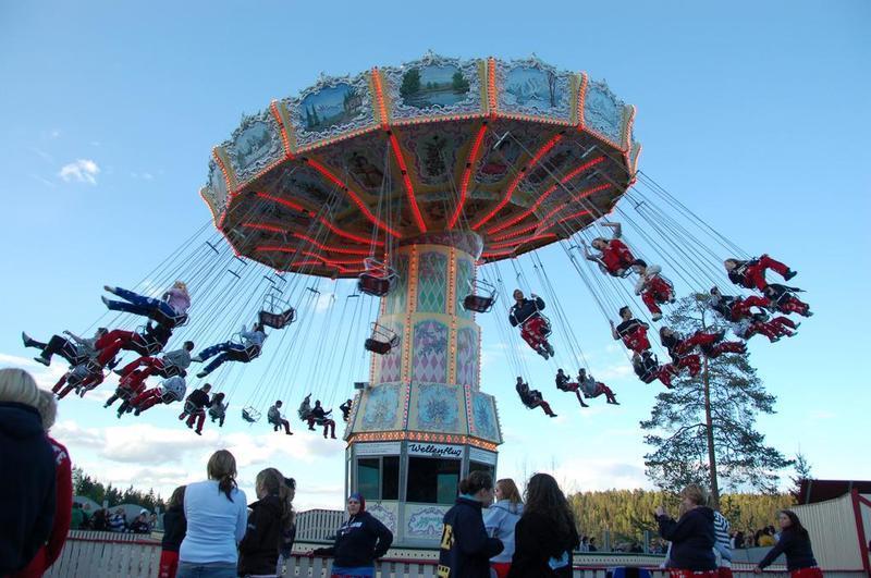Overview The swing ride or "chair o planes" is a popular and famous ride at carnivals and amusement parks. The ride uses centrifugal force (https://adafru.