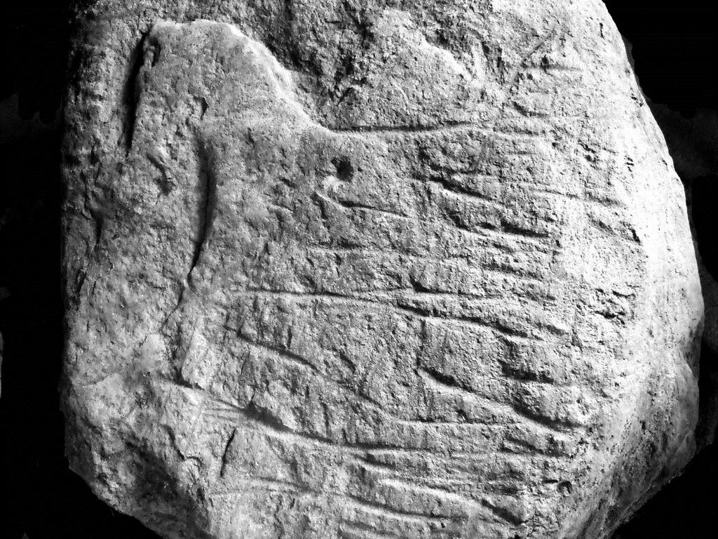 The central section of the Pegasus Stone showing the