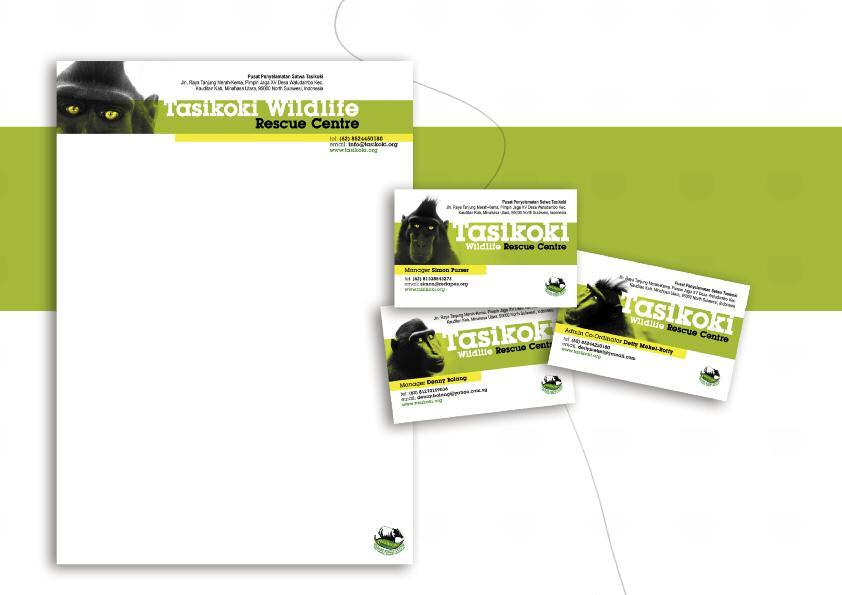 Project: Logo and business card design for wildlife sanctuary in Sulawesi,