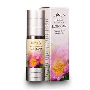 BIOLA802 ORGANIC CONEFLOWER MOISTURISING DAYTIME CREAM Anti-ageing effect with vitamins and herbal extracts for normal, mixed and oily skin Daytime face cream with nourishing essential oils to