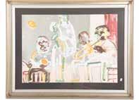 publisher, 17 1/4 x 26 in, framed Est $4,500-5,000 830 831 Romare Bearden Tenor Sermon from the Jazz Series (American, 1911-1988) 1979, lithograph in color, ed 89/175, pencil signed Romare Bearden