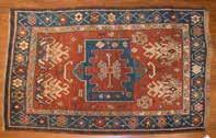 FINE RUGS 1472 Antique Kazak Rug, approx 310 x 59 Caucasus, circa 1910 Est $800-1,000 1473 Antique