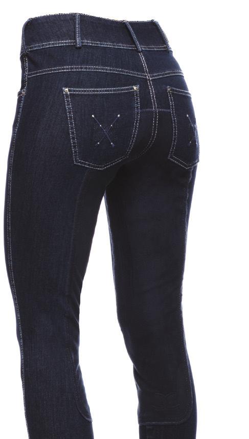 WOMEN breeches, jeans & tights breeches, jeans & tights WOMEN VOGUE JEAN FULL SEAT Style # : 14902 Sizes : 24R - 36L Color: Blue/Black Denim Fabric : Cotton/Poly/Elastane super