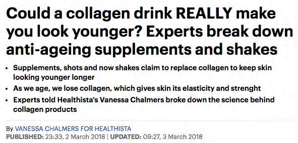 Anti-ageing supplements Rejuvenate your skin from within with VERISOL Bioactive Collagen Peptides Clinical studies have shown it to reduce eye wrinkle depth, improve skin elasticity,