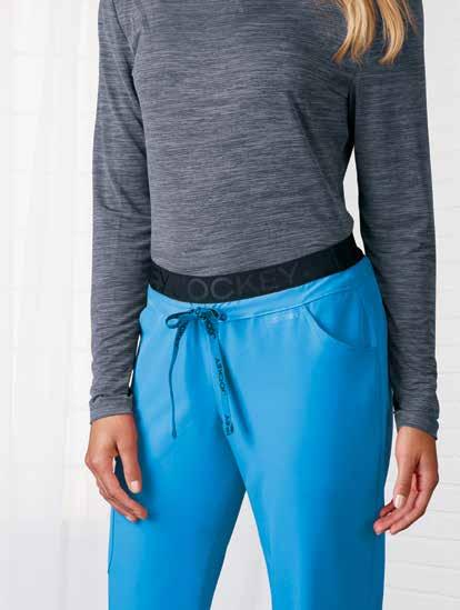 AH-MAZING MOVEMENT AH-MAZING MOVEMENT PANT Jockey branded exposed elastic waist pant with elasticized Jockey tie Two angled hip pockets, plus two