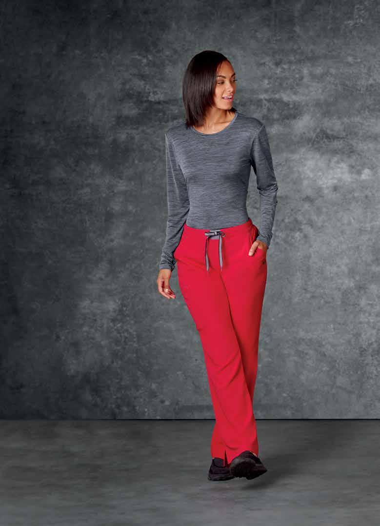 Wear it your way 3-IN-1 THE 3-IN-1 CONVERTIBLE PANT Convertible drawstring waist lets you choose between mid-rise and low-rise Tie on
