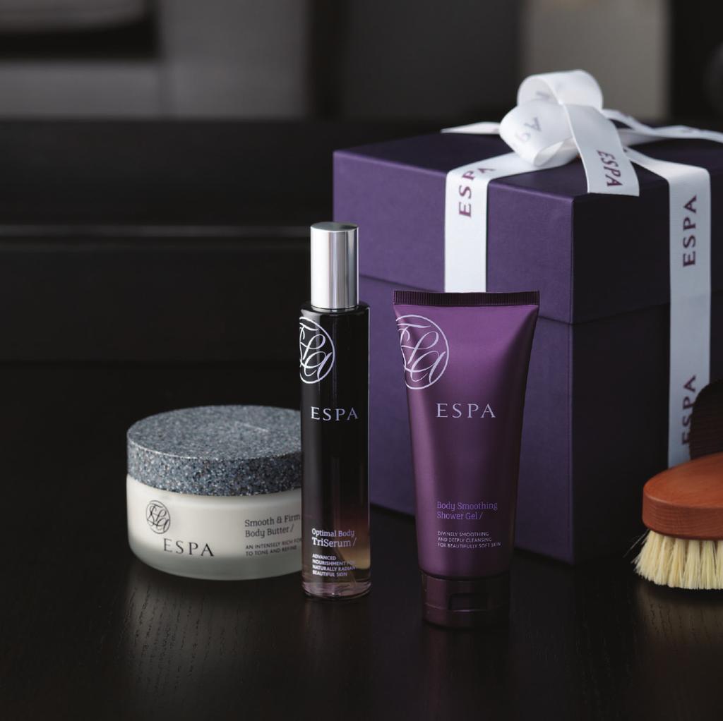 LUXURY SPA GIFTS A collection of richly indulgent gifts laced with our award-winning skin and body care favourites for beautiful skin, naturally. THE LUXURY BODY COLLECTION RRP 75.