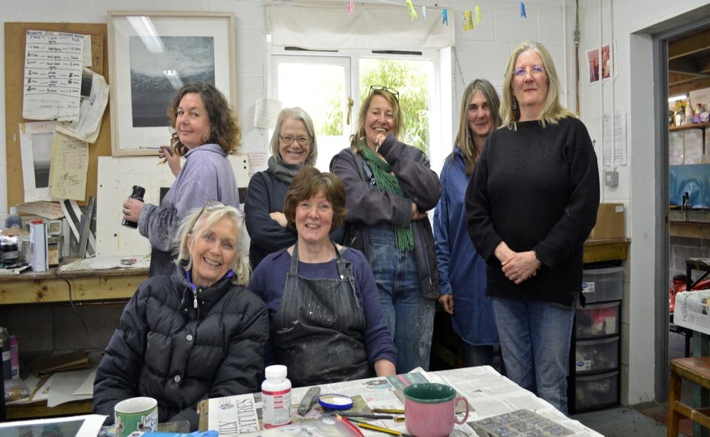 Around 40 artists, including many of Drawn to the Valley artists who attend Mary s Gillets workshop, will be showing their pieces, which range from traditional to contemporary printmaking.