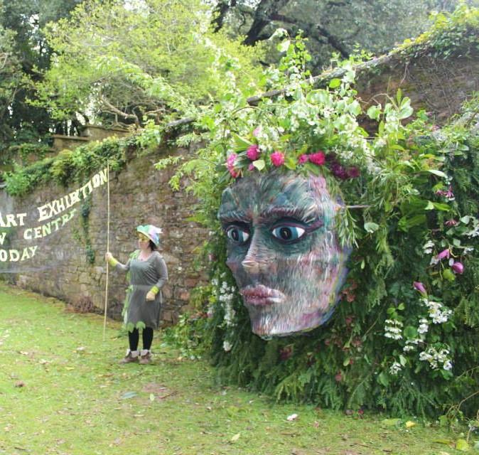 HELP PLEASE! Volunteers needed to help us decorate our Silva sculpture with greenery for the following events; Tavistock Carnival at some point between Saturday 8th to 11th July.