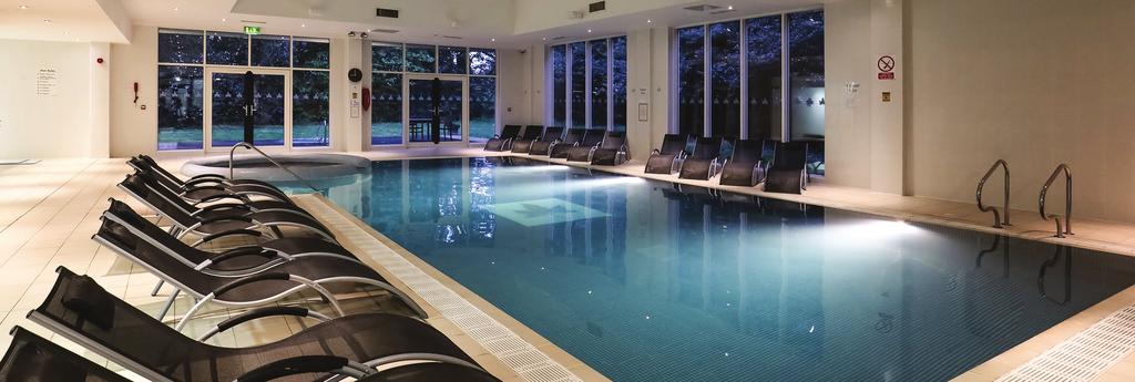 OUR FACILITIES INCLUDE: Heated indoor pool swimming pool with whirlpool; Outdoor hot tub with seating area; Steam room; Sauna; Fully equipped gym; Beauty treatments are carried out in either single