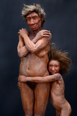 Neanderthal woman and child: The Neanderthal sense of community was not so different from ours.