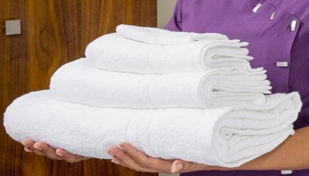 By contrast, all Isabella towels offer a single mercerised dobby header for an elegant unified