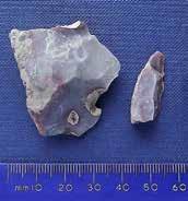 Knapping on the earliest site (Site No 1) was by using a distinctive and unusual flint type (Pl s 16-17)