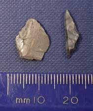 However, ten microliths; four flint and the others chert, pyramid cores and small scrapers were also