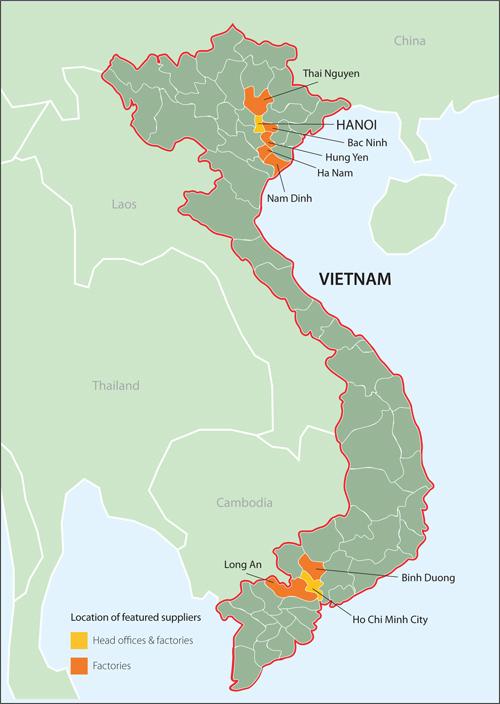 Dinh, Dong Nai and Binh Duong provinces.