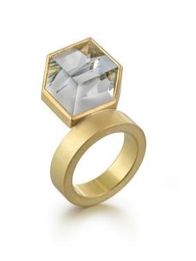 Ring Price: 3,600 Aquamarine, 18ct gold (Week One, Stand 42) Ami