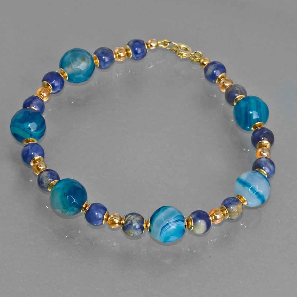 (24K gold plated) 0211/595 with Sodalite,