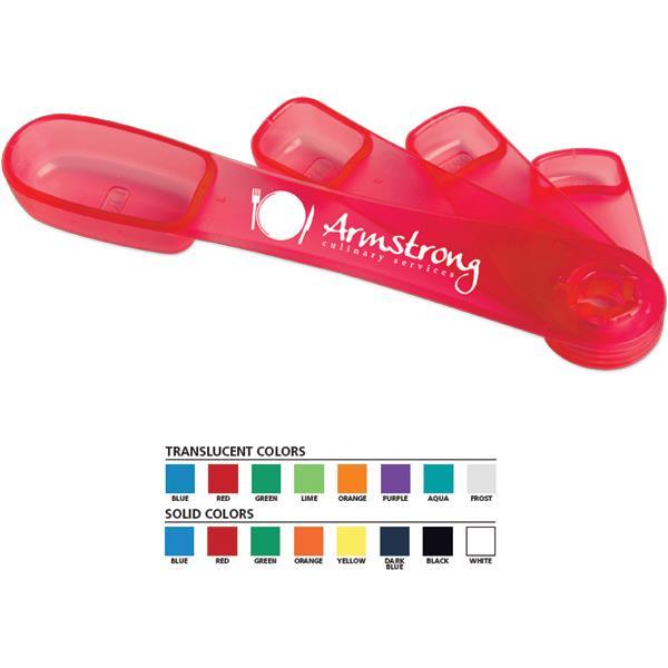 Swivel Measuring Spoons Swivel-Out Design is Convenient to Use and Allows for Easy Storage All Spoons Sized to Fit in Standard Spice Jars and Can Quickly be Separated if Necessary