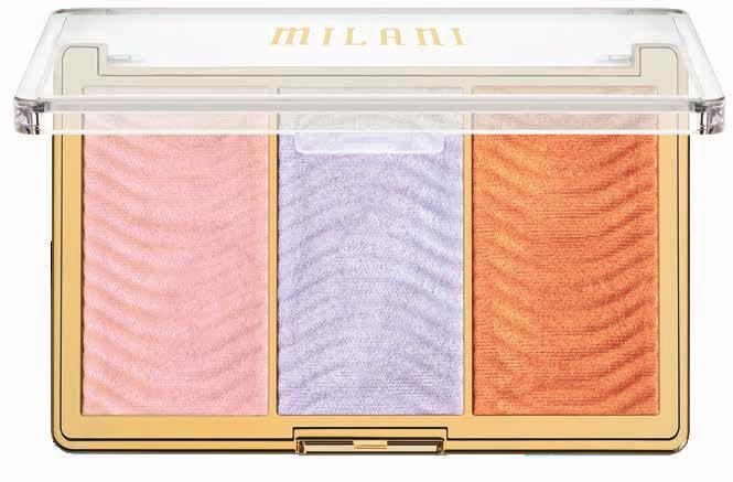 STELLAR LIGHTS HIGHLIGHTER PALETTE MSLP A highlighter palette with three complementary shades to add instant luminosity to your complexion Designed to layer endlessly and illuminate all skin tones
