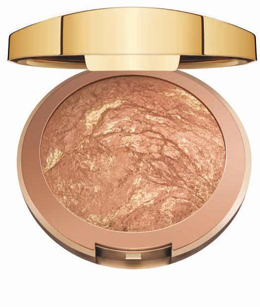 BAKED BRONZER MLB Sun-baked on Italian terracotta tiles Lit-from-within, glowing finish Easy and streak-free application Mirror and