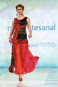 The fashion show, called Beyond Borders, had 30 designs that fused textiles from the states of Chiapas, Oaxaca, Guerrero and Yucatan with modern fabrics.