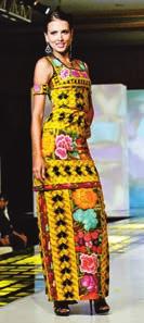 colors matched the indigenous textile designs used as embellishments and embroideries.