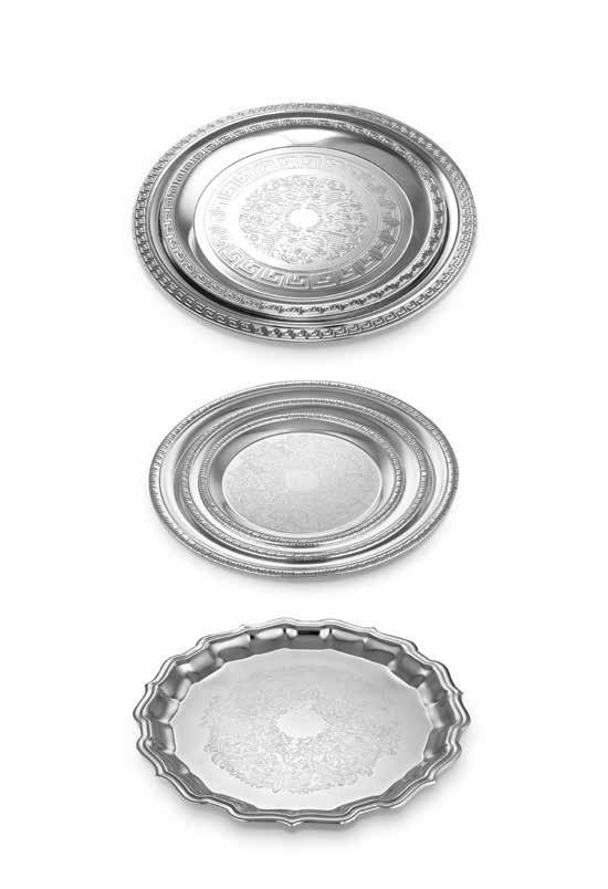 Sumptuous servings Crafted in silver with a finish that will sparkle for years to