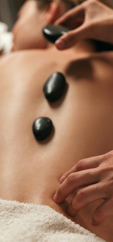 Hot Stone Massage 90 min 100.00 Smooth and soothing stress relief. This is one of the most relaxing and soothing massage techniques, using heated, smooth lava stones and essential oils.