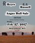 Welcome to the 26th annual Reyes-Russell Angus Bull Sale.
