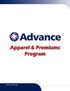 Apparel & Premiums Program