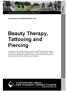 Beauty Therapy, Tattooing and Piercing