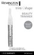 BEAUTY TRIMMER. 1 YEAR WARRANTY MPT3800 Series USE & CARE MANUAL. To register your product go to