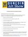 The Dunedin Art Show Terms and Conditions of Exhibition
