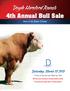 Doyle Hereford Ranch. 4th Annual Bull Sale. Saturday, March 17, Home of the Rockin D brand