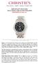 IMPORTANT WATCHES INCLUDING THE PATEK PHILIPPE REFERENCE 5016/1G