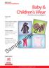 Sample page only. Baby & Children s Wear. Essential sourcing intelligence. China supplier profiles. Product gallery.