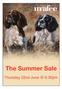 The Summer Sale. Thursday 22nd 6.30pm