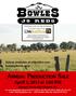 ANNUAL PRODUCTION SALE. April 2, 2015 at 1:00 PM. Videos available at billpelton.com bowlesj5reds.com